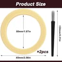 2 Pcs Anillos de Sellado Compatibles con Sage The Barista Express, Juntas Tóricas de Silicona de Repuesto para BES875UK SES875BKS SES875 SES875BTR2GUK1 Máquinas de Café Espresso - 2