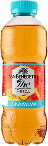 24 x San Benedetto the Deteinato Pesca PET 500 ml Decaffeinated Peach Soft Drink Refreshing Drink