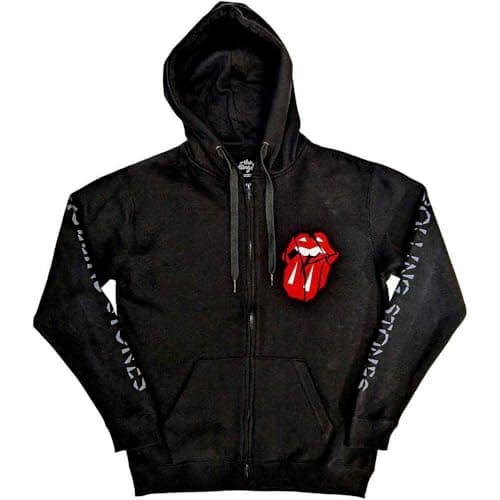 Rock Off officially licensed products The Rolling Stones Felpa con Cappuccio Hackney Diamonds Shattered Tongue Size L