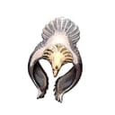 Damen 925 Sterling Silber Verstellbar Ringe,Fliegender Adler Offenen Ring Schmuck Für Männer Verstellbar Partei Kollokation Persönlichkeit Design Besondere Geschenk Punk Street Industrial Stil - 1