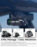 VANTRUE N2X 2.7K+1080P Dashcam Auto Vorne Innen, STARVIS 2 Dual HDR Nachtsicht Dash Cam, 2.5K/60FPS Front, GPS, 5GHz WiFi, App & Sprachsteuerung, DSGVO konform, 24/7 Parkmodus, G Sensor, max. 1TB - 9