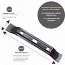 2x Mähmesser für Stihl iMOW MI 422, Viking RMI 422, RMI 522, Ersatzmesser 20 cm, Messerklingen Kompatibel mit Mähroboter Serie 4/5 Rasenmäherklingen - 4