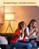 EDISHINE Lámpara de Mesa de Madera, Lámpara de Noche con Trípode, Casquillo E27, Pantalla de Lino Beige Vintage para Oficina, Sala de Estar, Dormitorio, LED Bombilla Incluida - 7