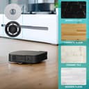 Jegehoyo Mop Cloths with Mop Plates Replacement Parts for Ecovacs Deebot X2 Omni Robot Vacuum Cleaner Mop Pad Mop Holder (Black) - 4