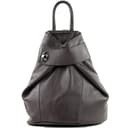 modamoda de T179 Damen Leder Rucksack Tasche, handmade in Italy (Dark Chocolate) - 1