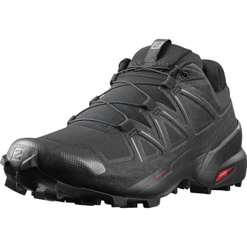 Salomon Men's Speedcross Trail Running Shoes, Black Black Phantom, 9.5 UK