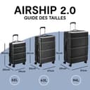 Delsey Paris - Airship 2.0 - Rigid Cabin Suitcase, Black, S - 4