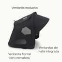 Bugaboo Capota ventilada Dragonfly, extensible para una protección adicional y una protección solar óptima, repelente al agua, Midnight Black - 6