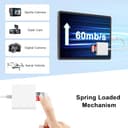 [Apple MFi Certified] USB C SD Card Reader, SD Card Reader Adapter with Dual Slots for iPhone 17 16 15 Pro Max iPad MacBook, USB Type C High-Speed Trail Camera Viewer Memory Card Reader, Plug and Play - 5