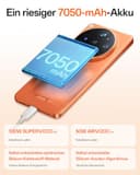 OPPO Find X9 Ultra 5G Unlocked Smartphone, Duale Hasselblad 200MP Kameras, 10x Ultra-Sensing Optical-Zoom, 8K Video, 7050mAh, 144Hz 2K Display, Snapdragon 8 Elite Gen 5, Canyon Orange(mit Enco Clip2) - 7