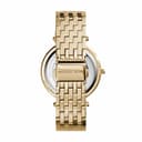 Michael Kors Damen Quartz Armbanduhr, 39.00mm GehäusegröÃŸe mit champagnerfarben analog Zifferblatt und Gold Metallarmband Armband MK3191 - 3