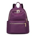 FORRICA Womens Backpack Nylon Lightweight Rucksack Casual Back Pack with Multi Pockets for Commuting and Everyday Use - Purple (L) - 1