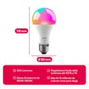 innr Bombilla Inteligente E27, Zigbee, Funciona con Hue* y Alexa (requiere puente), Luz LED Blanca y Colores, Lámpara RGB, Regulable, 50% más de brillo, 1210 Lúmenes - 1 pieza - 10