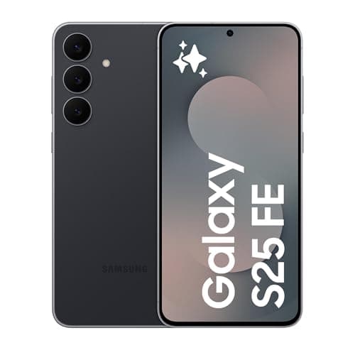 Samsung Galaxy S25 FE Smartphone AI, 3 anni di Garanzia del produttore, Display Dynamic AMOLED 2X 6.7'', Fotocamera 50MP, IP68, 8GB RAM, 256GB, Batteria a lunga durata, Jetblack [Versione Italiana]
