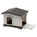 Ferplast DOGVILLA 60 Casetta per Cani, Lato Apribile, Fondo Sollevato Anti Umidità, Sistema Fuoriuscita Liquidi, Tetto Rimovibile Facile Pulizia, Griglia Aerazione, 58 x 48 x h 44 cm - 1
