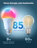 Govee Bombilla LED E27 Inteligentes WiFi y Bluetooth, Compatible con SmartThings, Matter, Alexa y Google Assistant, 800LM, 16 Millones de Colores DIY RGBWW, Bombilla Inteligente, Juego de 4 - 8