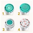 Lumineo PRO pulizia profonda del viso, spazzola per il viso con 4 accessori, silicone medicale, USB-C, impermeabile, con gel detergente abbinato per tutti i tipi di pelle PRO turchese (pelle normale) - 3