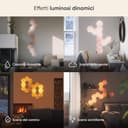Nanoleaf Elements Starter Kit, 13 Esagoni Luminosi LED Effetto Legno Smart - Applique da Parete Interno Modulari, Luci Led Dimmerabile WiFi, Funziona con Alexa, Sincronia Musicale, Decorazioni Casa - 4