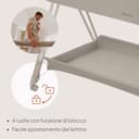 lionelo LUNA lettino portatile con materasso, co-sleeping, da neonato a 9kg, altezza e inclinazione regolabili, 4 ruote con blocco, fissaggio al letto dei genitori, arioso lettino da affiancare - 7