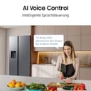 Samsung RS80F66KBFEF Side-by-Side Kühl-Gefrierkombination, AI Kühlschrank mit Gefrierfach, 178 cm, 634 l, Eis- und Wasserspender mit Festwasseranschluss, AI Voice Control & Energy Mode, Black Steel - 5