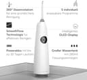 Wondersmile Munddusche PRO - Testsieger 2026-100 Tage risikofrei testen - SmoothFlow-Technologie für optimale Zahn- & Zahnfleischpflege - mit 5 Modi - PowerAkku mit bis zu 30 Tagen Laufzeit - 2