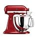 KitchenAid Artisan Food Processor Tilting Food Processor Dough Kneading Machine with 5 Accessories, 2 Stainless Steel Bowls, 4.8 L, Empire Red - 1