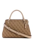 GUESS Women's Noelle Ii Luxury Satchel, Crossbody, Latte Logo, One Size - 1