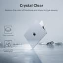 EooCoo Compatible for MacBook Pro 16 inch Case 2026 M5 A3428 A3429 M4 A3403 A3186 M3 A2991 M2 A2780 M1 A2485 Pro/Max, Transparent Plastic Hard Shell Cover 2025-2021,Smooth Shiny Surface, Crystal Clear - 2