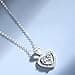 HinDaLi Collana Argento 925 per Donna e Bambina - Ciondolo Cuore con Zirconia Cubica - Gioiello Elegante per Ragazza - 3