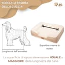 VEEL PET Cuccia cane Premium100%, Impermeabile Sfoderabile e Lavabile, memory foam ed ortopedica, per taglia grande e XL da interno tipo divano(X-Large) - 4