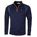 Calvin Klein Baselayer a Strato Uomo 2025 Micro Grid- Blu Navy/Arancione - M - 1