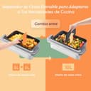 Cosori Freidora de Aire Dual Blaze TwinFry 10 Litro-True Metal-Doble Resistencia 2800 W (35–240 °C)-Divisor para Zonas de la Gran Doble Cesta-6 Funciones-Smart WiFi-Máx 10 Personas-Limpiable-Blanca - 6