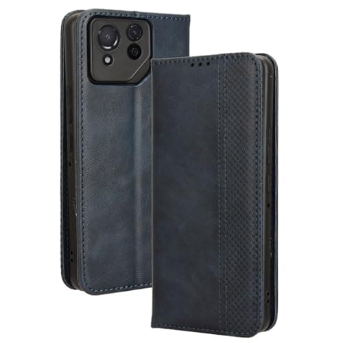 RonRun Asus ROG Phone 8 Pro Wallet Case Leather Cover with Card Holder and Stand - Magnetic Phone Case for Asus ROG Phone 8 Pro, blue