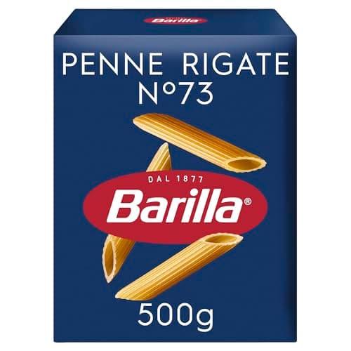 Barilla Pasta Penne Rigate N.73, Pasta Corta di Semola di Grano Duro, I Classici, Tempo di Cottura 11 Minuti, Confezione da 500g