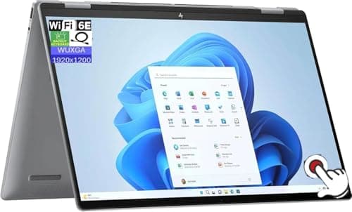 HP Envy x360 - Laptop 2K WUXGA de 16 pulgadas con pantalla táctil 2 en 1, procesador AMD Ryzen 5 8640HS, 8 GB de RAM 512 GB SSD, teclado retroiluminado, Wi-Fi 6E, Bluetooth, HDMI, cámara web, Windows