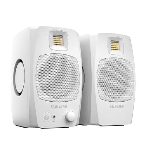 ADAM Audio D3V Active Desktop Monitor System with USB-C Port (Pair, White)