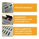 Ferplast ATLAS CAR 80 SCENIC SE Trasportino per Cani da Auto con Doppia Finestra, Portaoggetti, Maniglie, Doppia Apertura Scorrevole con Chiusura Sicura, Max 20 kg, 82 x 51 x h 61 cm - 4