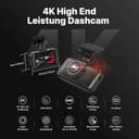 Miofive 4K Dashcam Auto GPS, WiFi Auto Kamera, Bluetooth, Dash Cam Auto 5.8GHz, 3-Zoll-IPS-Display, Nachtsicht, Loop-Aufnahme, HDR, App-gesteuert, bis 512 GB kompatibel inkl. kostenloser 32-GB-Karte - 2