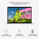 Apple MacBook Air de 15,3 Pulgadas con Chip M5: Pantalla Liquid Retina, CPU de 10 núcleos, GPU de 10 núcleos, 24 GB de Memoria unificada, 1 TB de SSD, Wi-Fi 7,Teclado español; Plata - 3