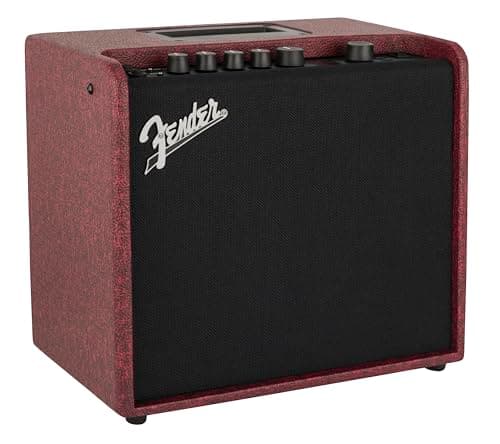 Fender Mustang LT25 Digital Guitar Amplifier with Modeling Technology, Versatile Effects, USB Port, Headphone Output and Powerful Sound, Suitable for Exercise and Studio, Wine Colour