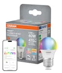 OSRAM Lampada LED SMART+ P40 RGBW E27, mini forma sferica, Wi-Fi, controllabile tramite app, compatibile con Matter, Alexa, Google Assistant - 1