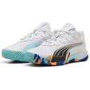 PUMA Tenis Unisex Nova Elite, Puma Blanco Puma Black Vivid Blue Heat Fire, 40.5 EU - 1
