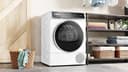 Bosch WQB246C0II Serie 8 Asciugatrice smart a pompa di calore, 9 kg, Classe energetica B, Condensatore autopulente, Riduce le pieghe e facilita la stiratura, Cestello per capi in lana, Bianco, 60 Cm - 14