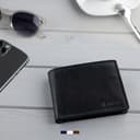 bugatti Savona Herren Geldbörse aus echtem Büffelleder, Portemonnaie mit RFID-Schutz, schwarz - 6