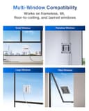 ECOVACS WINBOT Mini Gen 2 Robotic Window Cleaner Robot,Ultra-Slim 55mm,WIN-SLAM 4.0 Navigation,10-Tier Safety, Edge Cleaning,Ultrasonic Spray,App Control for Home Glass Cleaning - 8