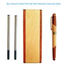 Migliore confezione regalo penna gel in legno con scatola portapenne roller fatta a mano e ricariche, penna a sfera professionale con custodia di presentazione fantasia - 5