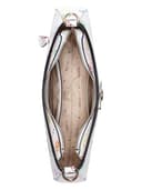 GUESS borsa a tracolla Emelie Logo Top Zip Shoulder Bag Multi Logo bianco - 5