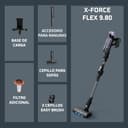 Rowenta X-Force Flex 9.80, Aspirador Escoba Sin Cable, Autonomía de 1h20, Limpieza 4 en 1, Ultraligera, Alta filtración, Modelo para Alérgicos, RH7L35E0 - 3