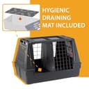 Ferplast Dog Carrier for Car ATLAS CAR 100 SCENIC Car Dog Crate, Wide ventilation grills, Dog Car Seat, Hygienic draining mat included, 100 x 60 x h 66 cm Grey - 6