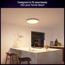 Philips Hue Devote Pannello Smart LED, White and Color Ambiance, Rotondo, diametro 30cm, 16.6W, 2000 Lumen, Cornice bianca, Illuminazione degli spazi interni, pack da 2 - 3